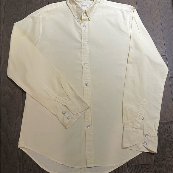 rag & bone Fit 2 Tomlin button down in pale yellow - M - Picture 1 of 5